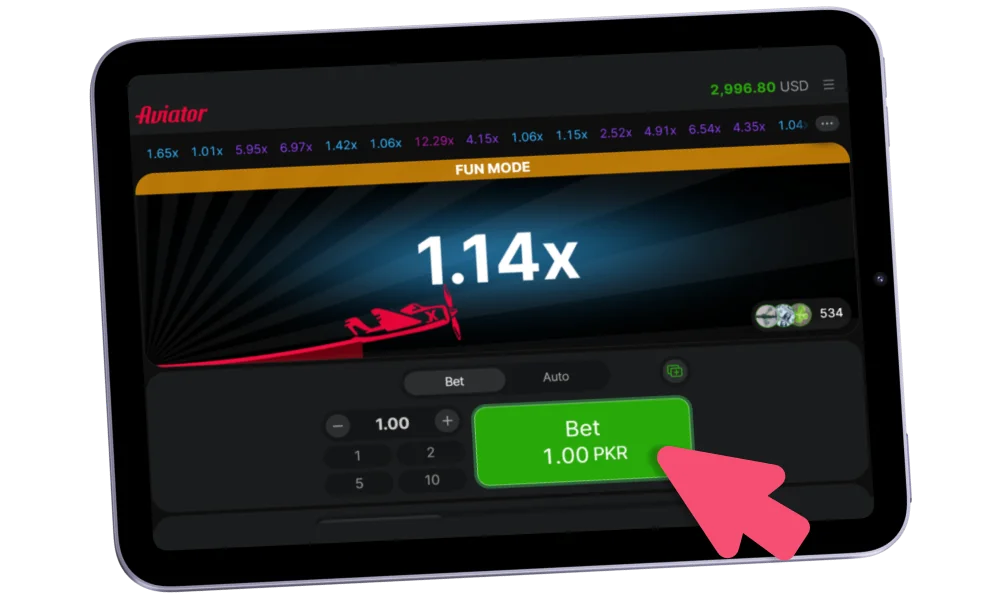 Start playing Aviator at Glory Casino