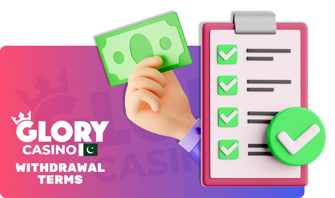 Rules for Withdrawal at Glory Casino Pakistan